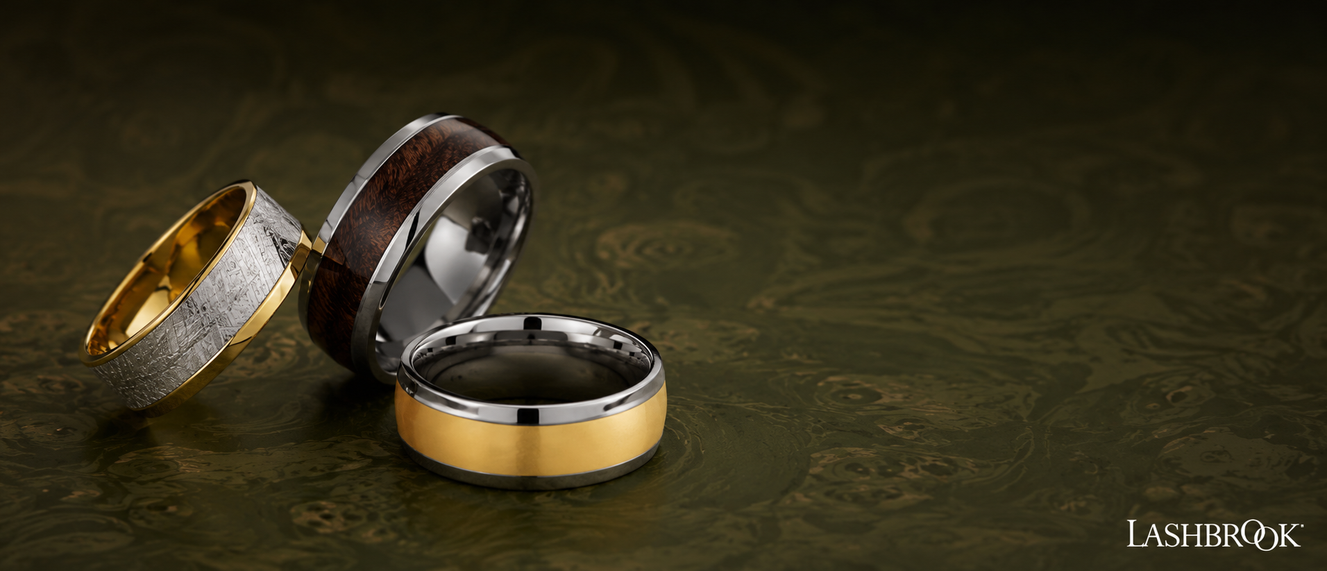 7 mm wide Beveled 14K White Gold band.