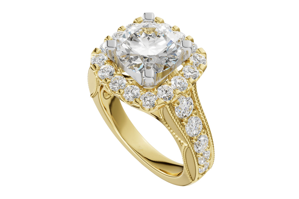 14KT Gold Semi-Mount Engagement Ring