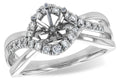 14KT Gold Semi-Mount Engagement Ring