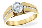 14KT Gold Semi-Mount Engagement Ring