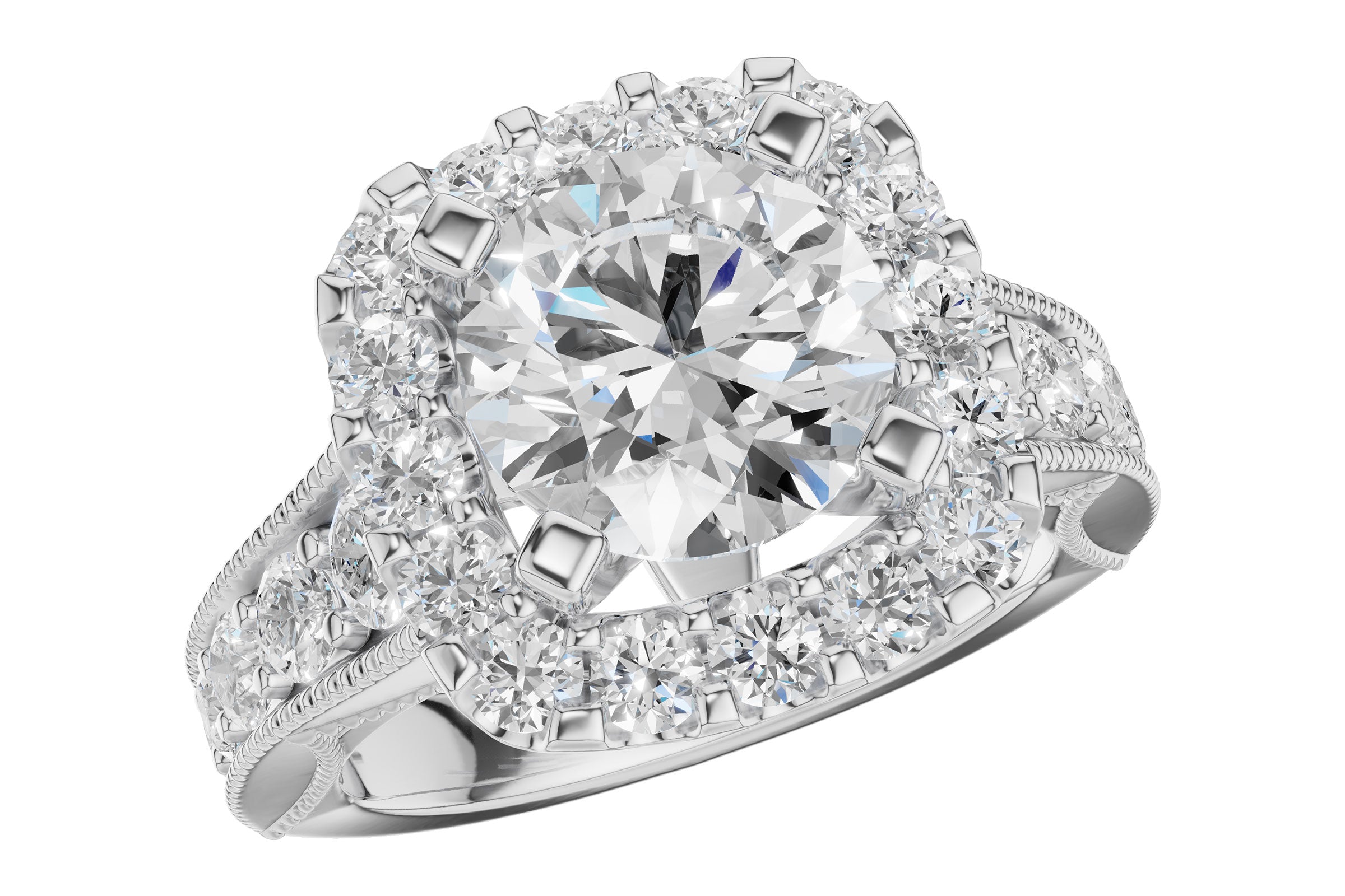 14KT Gold Semi-Mount Engagement Ring
