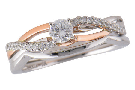 14KT Gold Two-Piece Wedding Set