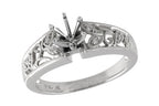 14KT Gold Semi-Mount Engagement Ring