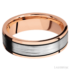 7 mm wide Flat 14K Rose Gold band