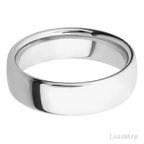 7 mm wide Ultra Comfort (our most comfortable profile) 14K White Gold band