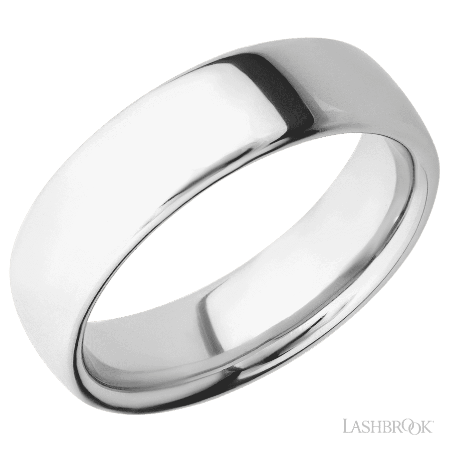 7 mm wide Ultra Comfort (our most comfortable profile) 14K White Gold band