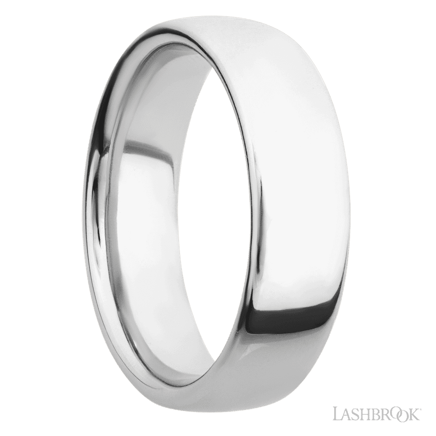7 mm wide Ultra Comfort (our most comfortable profile) 14K White Gold band