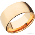 10 mm wide Domed 14K Yellow Gold band