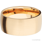 10 mm wide Domed 14K Yellow Gold band