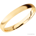 3 mm wide Domed 14K Yellow Gold band