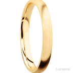 3 mm wide Domed 14K Yellow Gold band