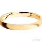 3 mm wide Domed 14K Yellow Gold band