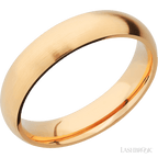 5 mm wide Domed 14K Yellow Gold band