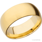 9 mm wide Domed 14K Yellow Gold band