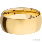 9 mm wide Domed 14K Yellow Gold band