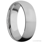 7 mm wide Domed Titanium band