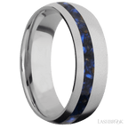 7 mm wide Domed Titanium band