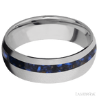 7 mm wide Domed Titanium band
