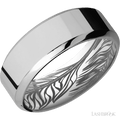 8 mm wide High Bevel Titanium band