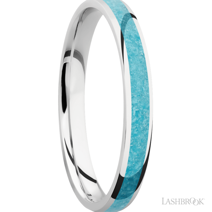 3 mm wide Domed Cobalt Chrome band