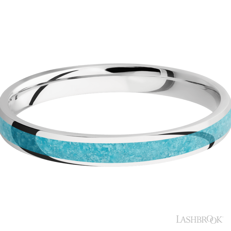 3 mm wide Domed Cobalt Chrome band
