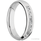 5 mm wide Domed Cobalt Chrome band w/ Diamond Accent