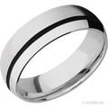 7 mm wide Domed Cobalt Chrome band