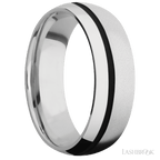 7 mm wide Domed Cobalt Chrome band