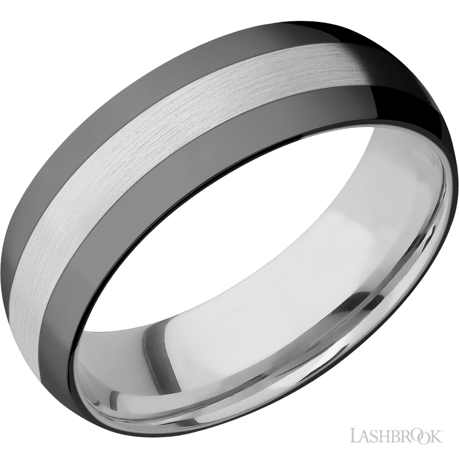 7 mm wide Domed Cobalt Chrome band