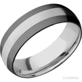 7 mm wide Domed Cobalt Chrome band