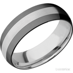 7 mm wide Domed Cobalt Chrome band