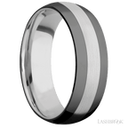 7 mm wide Domed Cobalt Chrome band