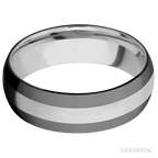 7 mm wide Domed Cobalt Chrome band