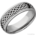 7 mm wide Domed Stepped Down Edges Cobalt Chrome band