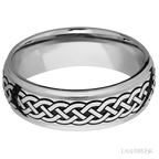 7 mm wide Domed Stepped Down Edges Cobalt Chrome band