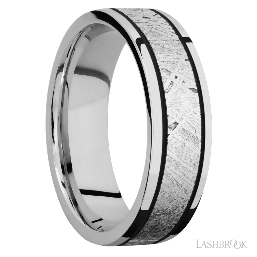 7 mm wide Flat Cobalt Chrome band