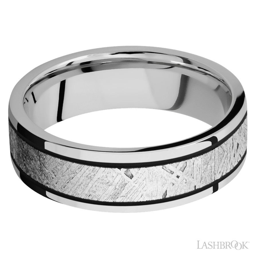 7 mm wide Flat Cobalt Chrome band