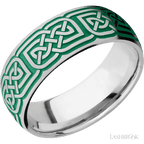 8 mm wide Domed Cobalt Chrome band