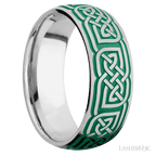 8 mm wide Domed Cobalt Chrome band