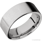 8 mm wide Flat Cobalt Chrome band