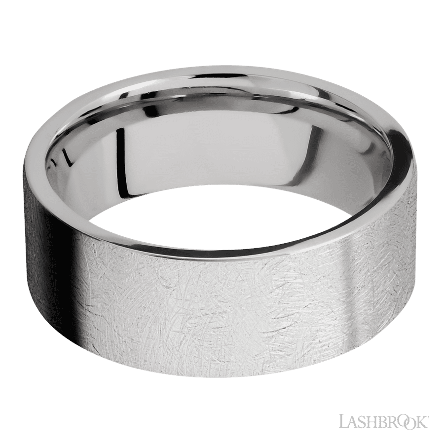 8 mm wide Flat Cobalt Chrome band