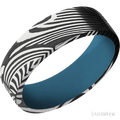 7 mm wide Flat Sunset band featuring a Royal Blue sleeve