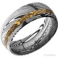 8 mm wide Domed Tightweave band