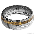 8 mm wide Domed Tightweave band