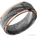 8 mm wide Flat Grooved Edges Tightweave band