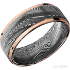 8 mm wide Flat Grooved Edges Tightweave band