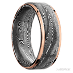 8 mm wide Flat Grooved Edges Tightweave band