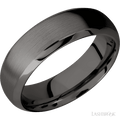 7 mm wide Domed Bevel Tantalum Noir band