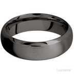 7 mm wide Domed Bevel Tantalum Noir band