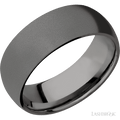 8 mm wide Domed Tantalum Noir band